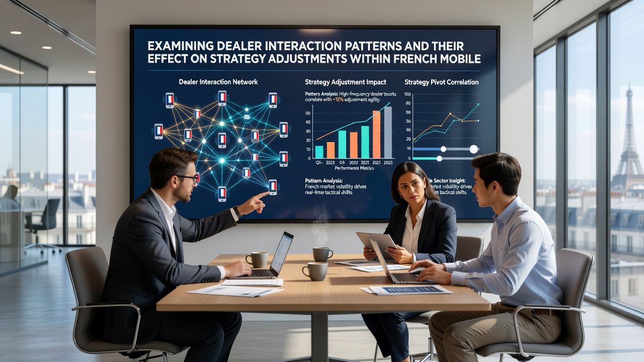 Analytics dashboard displaying dealer timing metrics from French mobile blackjack sessions
